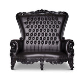 Throne Loveseat - Black RENTAL